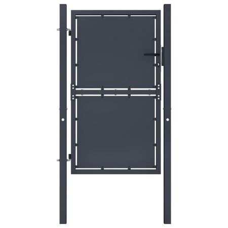 Anthrazitgraue Gartentür aus Stahl 100x175 cm von , Gartentore - Ref: Foro24-144521, Preis: 324,30 €, Rabatt: %