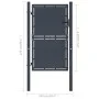 Anthrazitgraue Gartentür aus Stahl 100x175 cm von , Gartentore - Ref: Foro24-144521, Preis: 308,82 €, Rabatt: %