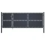 Anthrazitgraue Gartentür aus Stahl 350x125 cm von , Gartentore - Ref: Foro24-144537, Preis: 625,18 €, Rabatt: %