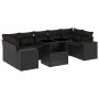 Garden sofa set 8 pieces and black synthetic rattan cushions by , Garden sets - Ref: Foro24-3269035, Price: 615,48 €, Discoun...
