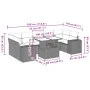 8-teiliges Gartensofa-Set mit schwarzen Polstern aus synthetischem Rattan. von , Gartensets - Ref: Foro24-3269035, Preis: 655...