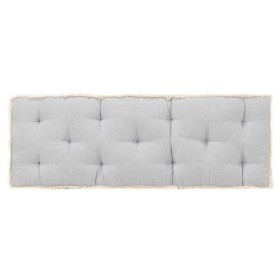 Cojín para sofá de palets gris 120x40x7 cm