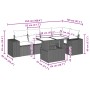 Set de sofás de jardín 6 piezas y cojines ratán sintético negro | Foro24.es | Tu tienda online para hogar, jardín y más Foro24.es