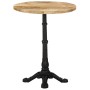 Bistro table made of rough mango wood Ø60x76 cm by , Kitchen and dining tables - Ref: Foro24-321087, Price: 170,66 €, Discoun...