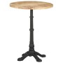 Bistro table made of rough mango wood Ø60x76 cm by , Kitchen and dining tables - Ref: Foro24-321087, Price: 170,66 €, Discoun...