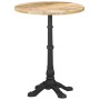 Bistro table made of rough mango wood Ø60x76 cm by , Kitchen and dining tables - Ref: Foro24-321087, Price: 170,66 €, Discoun...
