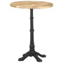 Bistro table made of rough mango wood Ø60x76 cm by , Kitchen and dining tables - Ref: Foro24-321087, Price: 170,66 €, Discoun...