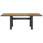 Synthetic rattan garden table solid dark gray acacia wood by vidaXL, Garden tables - Ref: Foro24-313310, Price: 189,95 €, Dis...