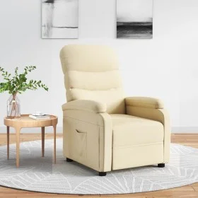 Cream fabric recliner. by , Armchairs - Ref: Foro24-344899, Price: 202,07 €, Discount: %