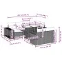 Garden sofa set 11 pieces and black synthetic rattan cushions by , Garden sets - Ref: Foro24-3274578, Price: 672,41 €, Discou...