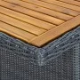 Synthetic rattan garden table solid dark gray acacia wood by vidaXL, Garden tables - Ref: Foro24-313310, Price: 189,95 €, Dis...
