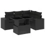Gartenmöbel-Set 5-teilig mit schwarzen Polstern aus synthetischem Rattan von , Gartensets - Ref: Foro24-3269135, Preis: 446,3...