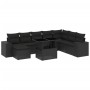 Garden sofa set 8 pieces and black synthetic rattan cushions by , Garden sets - Ref: Foro24-3269355, Price: 631,67 €, Discoun...