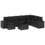 Set de sofás de jardín 8 piezas y cojines ratán sintético negro de , Conjuntos de jardín - Ref: Foro24-3269355, Precio: 657,4...