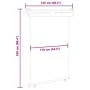 Balcony side awning, gray, 125x250 cm. by , Umbrellas - Ref: Foro24-48422, Price: 85,62 €, Discount: %