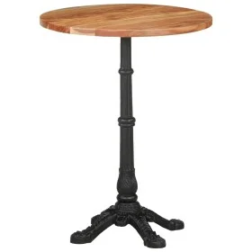 Solid acacia wood bistro table Ø60x76 cm by , Kitchen and dining tables - Ref: Foro24-321088, Price: 172,69 €, Discount: %