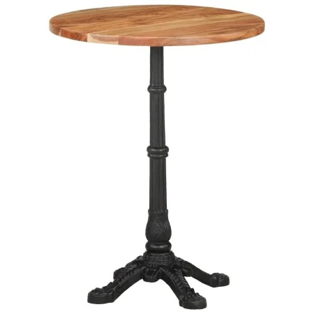 Solid acacia wood bistro table Ø60x76 cm by , Kitchen and dining tables - Ref: Foro24-321088, Price: 172,69 €, Discount: %