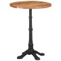 Solid acacia wood bistro table Ø60x76 cm by , Kitchen and dining tables - Ref: Foro24-321088, Price: 172,69 €, Discount: %