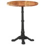 Solid acacia wood bistro table Ø60x76 cm by , Kitchen and dining tables - Ref: Foro24-321088, Price: 176,82 €, Discount: %