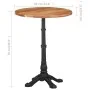 Solid acacia wood bistro table Ø60x76 cm by , Kitchen and dining tables - Ref: Foro24-321088, Price: 172,69 €, Discount: %
