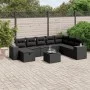 Set de sofás de jardín 8 piezas y cojines ratán sintético negro de , Conjuntos de jardín - Ref: Foro24-3264521, Precio: 623,4...