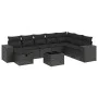 8-piece garden sofa set with black synthetic rattan cushions by , Garden sets - Ref: Foro24-3264521, Price: 623,05 €, Discoun...