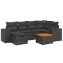 7-piece garden dining set with black synthetic rattan cushions by , Garden sets - Ref: Foro24-3265171, Price: 482,43 €, Disco...