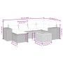 Garten-Essgruppe 7-teilig mit schwarzen Polstern aus synthetischem Rattan. von , Gartensets - Ref: Foro24-3265171, Preis: 464...