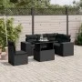 6-piece garden sofa set with black synthetic rattan cushions by , Garden sets - Ref: Foro24-3269165, Price: 495,05 €, Discoun...