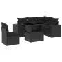 6-piece garden sofa set with black synthetic rattan cushions by , Garden sets - Ref: Foro24-3269165, Price: 495,05 €, Discoun...