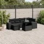 7-piece garden sofa set with black synthetic rattan cushions by , Garden sets - Ref: Foro24-3269305, Price: 541,58 €, Discoun...