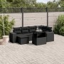 Set de sofás de jardín 7 pzas con cojines ratán sintético negro de , Conjuntos de jardín - Ref: Foro24-3269305, Precio: 511,3...