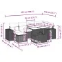 7-piece garden sofa set with black synthetic rattan cushions by , Garden sets - Ref: Foro24-3269305, Price: 541,58 €, Discoun...