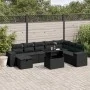 Set de sofás de jardín 8 piezas y cojines ratán sintético negro de , Conjuntos de jardín - Ref: Foro24-3275345, Precio: 662,0...