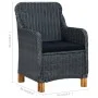 Gartenstühle mit Kissen 2 Stk. synthetisches Rattan dunkelgrau von vidaXL, Gartenstühle - Ref: Foro24-313315, Preis: 175,01 €...
