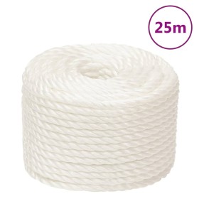 Cuerda de trabajo polipropileno blanco 16 mm 25 m de , Sogas y cuerdas metálicas - Ref: Foro24-153064, Precio: 23,62 €, Descu...