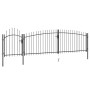 Gartentor mit Lanzenzaunspitze 5x1,75 m schwarz von , Gartentore - Ref: Foro24-146323, Preis: 330,89 €, Rabatt: %