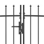 Gartentor mit Lanzenzaunspitze 5x1,75 m schwarz von , Gartentore - Ref: Foro24-146323, Preis: 330,89 €, Rabatt: %