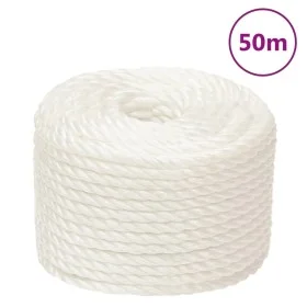 Arbeitsseil aus weißem Polypropylen 24 mm 50 m von , Seile und Metallschnüre - Ref: Foro24-153072, Preis: 89,25 €, Rabatt: %