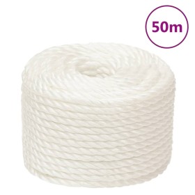 Arbeitsseil aus weißem Polypropylen 24 mm 50 m von , Seile und Metallschnüre - Ref: Foro24-153072, Preis: 90,65 €, Rabatt: %