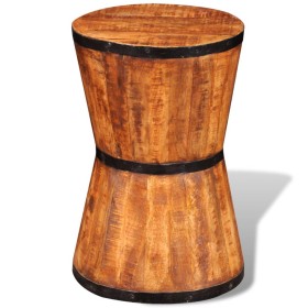 Hourglass-shaped stool made of rough mango wood by , Folding stools and chairs - Ref: Foro24-241637, Price: 81,00 €, Discount: %
