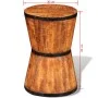 Hourglass-shaped stool made of rough mango wood by , Folding stools and chairs - Ref: Foro24-241637, Price: 80,07 €, Discount: %