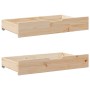 Drawers under bed with wheels, 2 units, solid pine wood by , Home storage drawers - Ref: Foro24-850920, Price: 83,54 €, Disco...