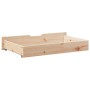 Drawers under bed with wheels, 2 units, solid pine wood by , Home storage drawers - Ref: Foro24-850920, Price: 83,54 €, Disco...