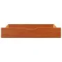 Cajones debajo cama con ruedas 2 uds madera maciza pino marrón de , Cajones de almacenaje doméstico - Ref: Foro24-850922, Pre...