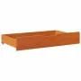 Underbed drawers with wheels, 2 units, solid pine wood, brown. by , Home storage drawers - Ref: Foro24-850922, Price: 83,54 €...