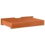 Underbed drawers with wheels, 2 units, solid pine wood, brown. by , Home storage drawers - Ref: Foro24-850922, Price: 83,54 €...