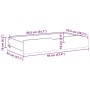 Underbed drawers with wheels, 2 units, solid pine wood, brown. by , Home storage drawers - Ref: Foro24-850922, Price: 84,92 €...