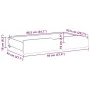 Underbed drawers with wheels, 2 units, solid pine wood, brown. by , Home storage drawers - Ref: Foro24-850922, Price: 83,54 €...