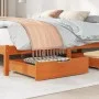 2 solid pine wood drawers under bed, brown, 75x55x16 cm by , Home storage drawers - Ref: Foro24-850934, Price: 63,50 €, Disco...